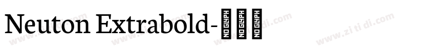 Neuton Extrabold字体转换